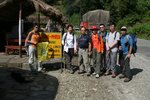 start of the one-week hiking, at phedi