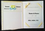 結婚證書套66 - 內頁 ($450+頂部轉做公主造型加$50+內頁左轉為頁面造型加$50)