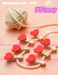 Wooden Heart Clip 貨品編號: #C202