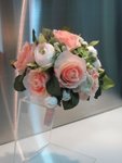 玫瑰牡丹絲花結婚花球