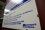 Day01020 notice board at Rome airport