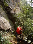 上到第四層頂便開始向右橫行
DSCN0250