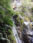 隊友已攀至流水岩瀑中層頂
DSCN5446
