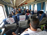 搭乘T8369班次由廣東河源至深圳(11:18-13:50)$64.50,上車前都奇怪點解呢程車較同一距離貴一偣,原來整架列車都係軟座.
DSCN6423