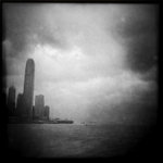 Hong Kong under typhoon