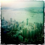 Looking to the West from the Peak, we see Sai Wan