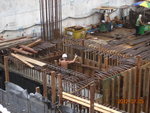 Dismantling fwk of wall & col. at GL 9-10,PC-PD of LGF-M1F