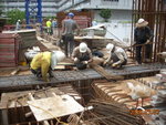 Rebar fixing of beam at GL 1-7,PB of M2F