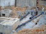 Installation of drainage pipe from 150mm & 300mm STG to SMH-11