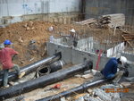 Installation of drainage pipes for 150mm & 300mm STG at LGF(1)