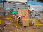 Preparation work for manhole fwk at LGF