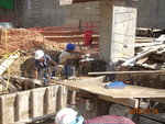 Drill in rebar holes at GL 10,PC of LGF
