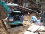 Backfilling soil at M1F(2)