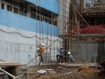Bamboo scaffolding of temp. staircase from LGF-M1F(1)