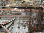 Rebar fixng of 600mm screen wall at GL 5,PB-PC of M1F-M2F(2)