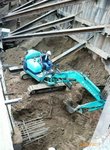 Soil filling on pile cap at M1F(1)