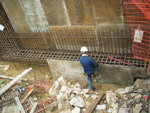 Erecting fwk of tie beam at GL 8-9,A of LGF