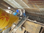 Pouring concrete for tie beam at GL 8-10,A-PA of LGF(1)