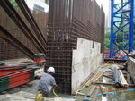 Erecting fwk of wall no.WP7 at M1F-M2F(2)