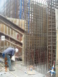erecting fwk of screen wall at GL3-5,PB-PC of M1F-M2F