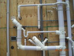 Changed of drainage pipes at Technical mock up(1)