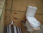Changed of drainage pipes at Technical mock up(3)