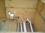 Changed of drainage pipes at Technical mock up(4)