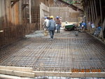 Concreting for slab & beam at GL 1-2,PB-PC of M2F(2)