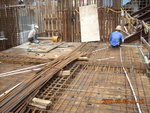 Rebar fixing for slab at GL 1-3,PB-PC of M3F