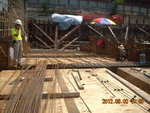 Rebar fixing for slab at GL 1-9,A-PA of M3F ramp