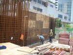 Rebar fixing for wall WP8 at GL 7-9,Q of M2F-M3F