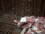 Non-shrinkage grouting for cooling pipes at Col. CP33  of M2F-M3F(2)