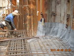 Rebar fixing for slab at GL 1-2,A-PC of M2F(3)