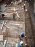 Rebar fixing for starter bars & making good of beam rebar at GL 1-2,A-PC of M2F