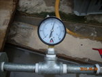 (After)Pressure test for 50mm Ductile Iron(D.I.) & Gunmetal Puddle Flange at Flushing & Potable water tank of M3F