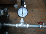 (Before)Pressure test for 100mm Ductile Iron(D.I.) Puddle Flange at Flushing & Potable water tank of M3F