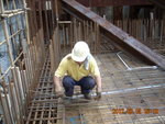 Rebar fixing to slab at GL 1-2,A of M3F