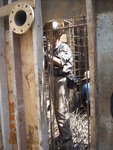 Rebar fxing for wall & bottom slab at Potable Water Tank of M3F