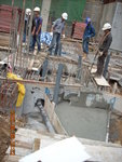 Concrete surrounding for drain pipes at GL 10-11,PC-PD of LGF(2)
