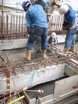 Concreting for FS pipes of trust block at GL 10-11,PD-Q of LGF(1)