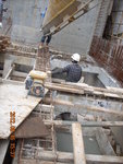 Concreting for FS pipes of trust block at GL 10-11,PD-Q of LGF(2)