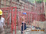 Erecting falsework at GL 1-9,A-PA of M3F-GF(1)