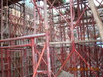 Erecting falsework at GL 1-9,A-PA of M3F-GF(2)
