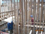 Installation of cooling pipes at col.CP34 of M2F-M3F