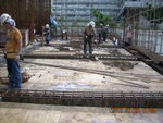 Re bar fixing for beam & slab at GL 7-9,PB-Q of M2F