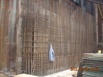 Screen wall & col. at GL 1,PD-Q of M2F-3F