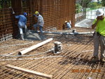 Concreting for slab & beam at GL 1-7,PD-Q of M2F-M3F ramp