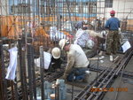 Rebar fixing to beam at flat B of 12F