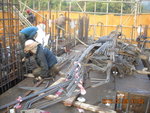 Rebar fixing to beam at flat D of 12F