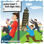 Tower of Pisa - HTML Joke